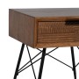 Table de Nuit LAGOM Noir Naturel Fer Bois d'hévéa 46 x 38 x 50,5 cm