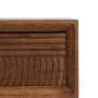 Table de Nuit LAGOM Noir Naturel Fer Bois d'hévéa 46 x 38 x 50,5 cm