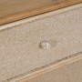 Mesita de Noche GEREL Natural Madera de abeto Madera MDF Fibra natural 46 x 37 x 76 cm