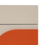 Mesita de Noche NECTO Naranja Taupé Hierro Madera MDF 40 x 31,2 x 66,2 cm