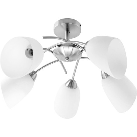 Suspension Activejet NIKITA 5P Nikiel Blanc nickel Métal verre 200 W (1 Unité)