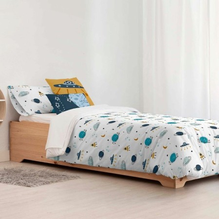 Housse de Couette Kids&Cotton Dayton Small Blanc 175 Fils 180 x 220 cm 180 x 240 cm