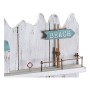 Miroir mural DKD Home Decor Beach Bleu Blanc Bois MDF (30 x 4 x 40 cm)