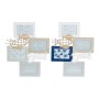 Cadre photo DKD Home Decor 8424001804719 Verre Multiple méditerranéen Menthe Aluminium Blue marine Bois MDF (38 x 2 x 50,5 cm)