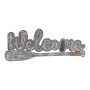 Décoration murale DKD Home Decor Welcome Rame Pin Bois MDF (81 x 2 x 31.5 cm)