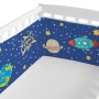 Protection du berceau HappyFriday Mr Fox Space rocket Multicouleur 210 x 40 cm