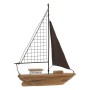 Figurine Décorative DKD Home Decor Métal Barco Bois de paulownia (25 x 5 x 32 cm)