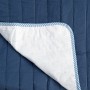 Colcha Reversible HappyFriday Basic Dash Blanco Azul marino 200 x 260 cm