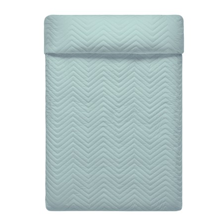 Colcha Reversible HappyFriday Basic Arista Azul marino Menta 260 x 260 cm