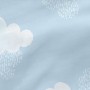 Housse de couette non rembourrée HappyFriday Basic Kids Clouds Bleu 90 x 200 cm