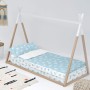Housse de couette non rembourrée HappyFriday Basic Kids Clouds Bleu 90 x 200 cm