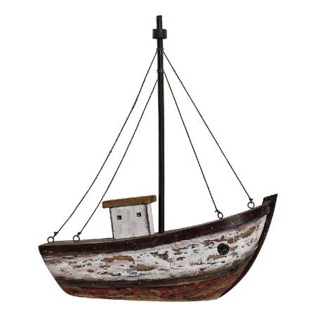 Figurine Décorative DKD Home Decor Bois Barco (31 x 9 x 36.5 cm)