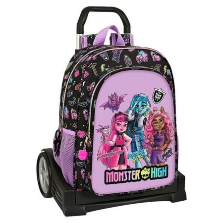 Mochila Escolar con Ruedas Monster High Creep 33 x 14 x 42 cm