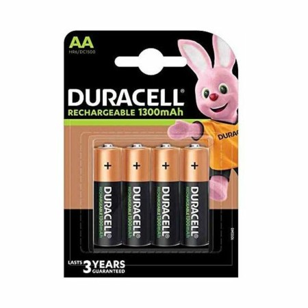 Pilas Recargables AA DURACELL 4 LR06 1300mAh 1300 mAh