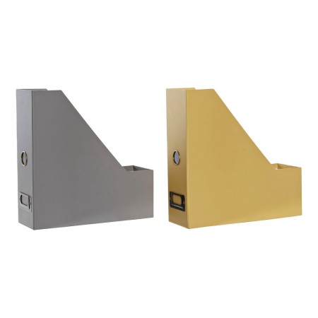 Organisateur polyvalent DKD Home Decor Carton Métal (2 pcs) (9 x 26.5 x 27 cm)