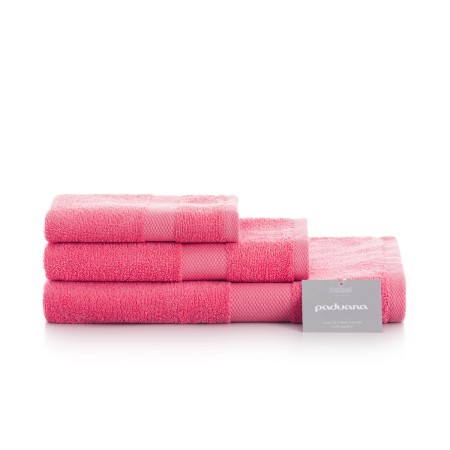 Ensemble de serviettes de toilette Paduana Fuchsia 3 Pièces