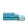 Ensemble de serviettes de toilette Paduana Turquoise 3 Pièces