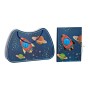 Agenda avec accessoires DKD Home Decor Bleu (27 x 4.3 x 17.5 cm)