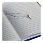 Agenda avec accessoires DKD Home Decor Bleu (27 x 4.3 x 17.5 cm)