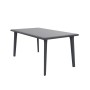 Table Resol Dessa Gris foncé polypropylène 90 x 160 x 74 cm