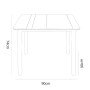 Mesa Resol Noa Blanco Polipropileno Fibra de Vidrio 90 x 90 x 74 cm