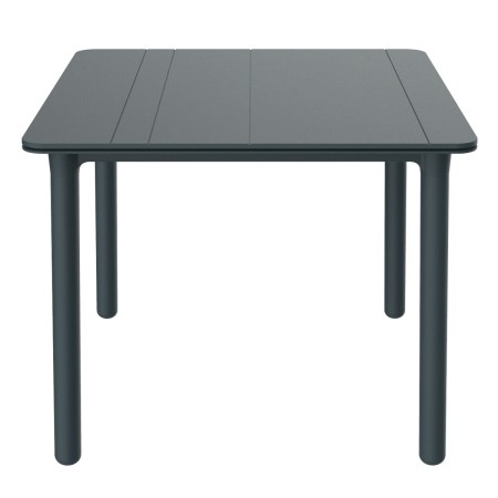 Mesa Resol Noa Gris oscuro Polipropileno Fibra de Vidrio 90 x 90 x 74 cm