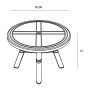 Mesa Resol Dalia Blanco Polipropileno 100 x 100 x 74 cm