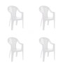 Chaise de jardin Resol Palma Blanc polypropylène 62 x 84 x 55 cm (4 Unités)