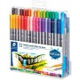 Ensemble de Marqueurs Staedtler 3200 Multicouleur Double pointe (72 Pièces)