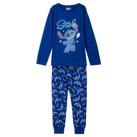 Pijama Infantil Stitch Azul oscuro