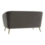 Canapé DKD Home Decor Gris Polyester Glam (135 x 70 x 73 cm)