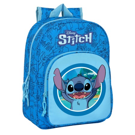 Mochila Infantil Stitch Azul 26 x 34 x 11 cm