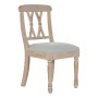 Chaise DKD Home Decor Lin Bois d'hévéa (48 x 53 x 89 cm)