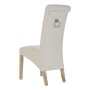 Chaise DKD Home Decor Lin Bois d'hévéa (44 x 65 x 107 cm)