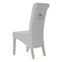 Chaise DKD Home Decor Lin Bois d'hévéa (44 x 58 x 107 cm)