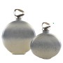 Bouteille Romimex Beige Argenté verre Aluminium 24 x 29 x 8 cm Avec couvercle