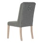 Chaise DKD Home Decor Lin Bois d'hévéa (53 x 53 x 102 cm)