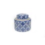 Bote Romimex Azul Blanco Porcelana 20 x 16 x 20 cm