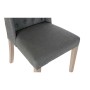 Chaise DKD Home Decor Lin Bois d'hévéa (53 x 53 x 102 cm)