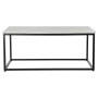 Table d'appoint DKD Home Decor Blanc Noir Pierre Fer (100 x 61 x 44 cm)