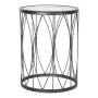 Table d'appoint DKD Home Decor Noir Verre Fer (45 x 45 x 60 cm)