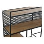 Étagère DKD Home Decor Noir Métal Bois MDF (100 x 24 x 90 cm)