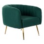 Fauteuil DKD Home Decor 8424001795475 Doré Métal Polyester Vert (81 x 75 x 73 cm)