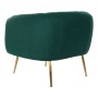 Fauteuil DKD Home Decor 8424001795475 Doré Métal Polyester Vert (81 x 75 x 73 cm)