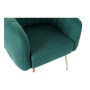 Fauteuil DKD Home Decor 8424001795475 Doré Métal Polyester Vert (81 x 75 x 73 cm)