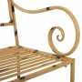 Banc Alexandra House Living Jaune Métal 50 x 92 x 126 cm