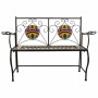 Banco Alexandra House Living Negro Hierro Azulejo 50 x 88 x 110 cm