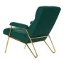 Fauteuil DKD Home Decor 8424001795499 Doré Métal Polyester Vert (69 x 90 x 90 cm)