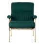 Fauteuil DKD Home Decor 8424001795499 Doré Métal Polyester Vert (69 x 90 x 90 cm)