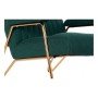 Fauteuil DKD Home Decor 8424001795499 Doré Métal Polyester Vert (69 x 90 x 90 cm)